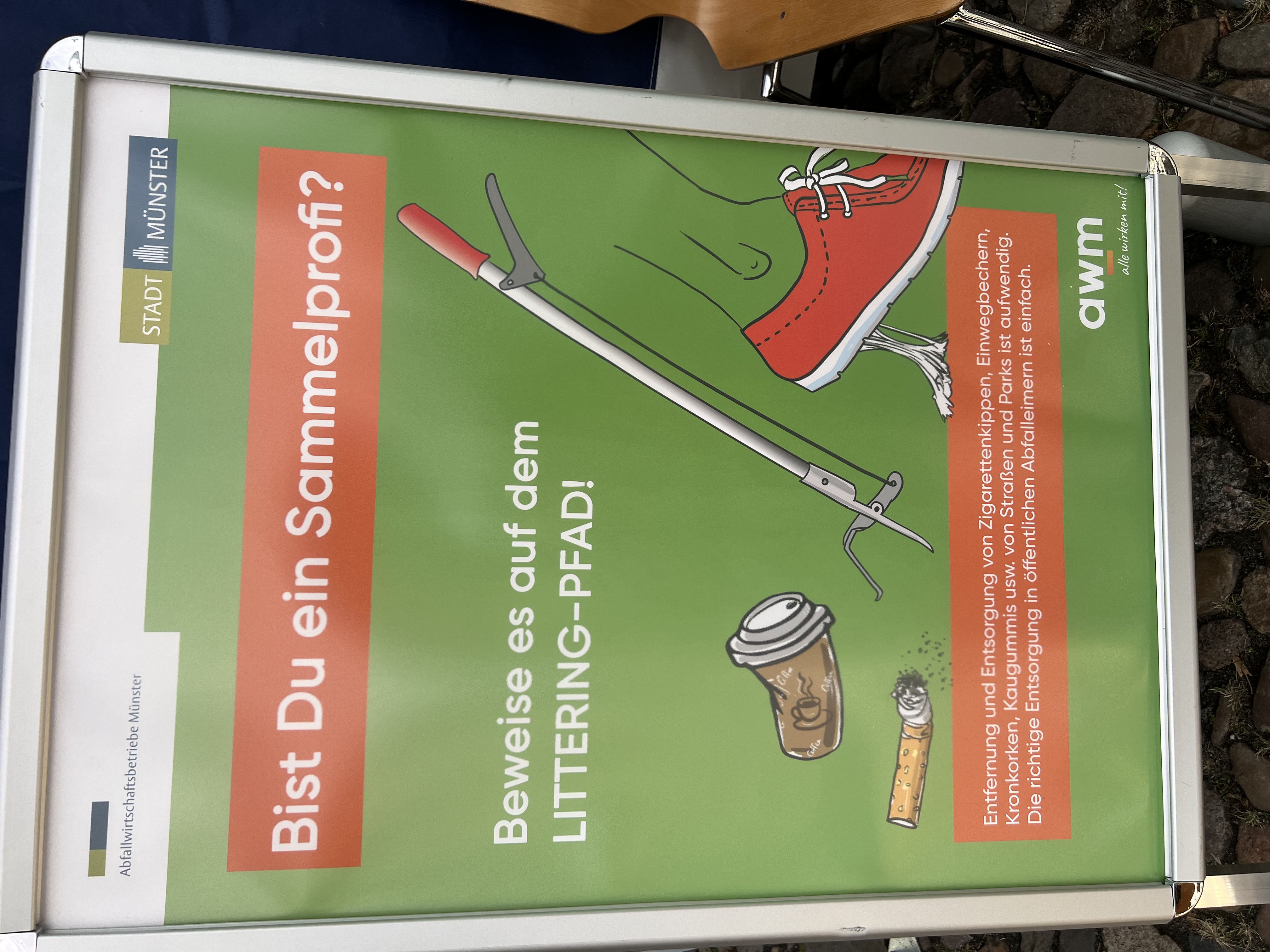 Infokampagne der AWM: Alle sind Sammelprofis.